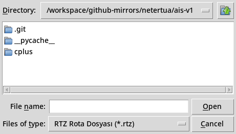 ais v1 ecdis open dialog