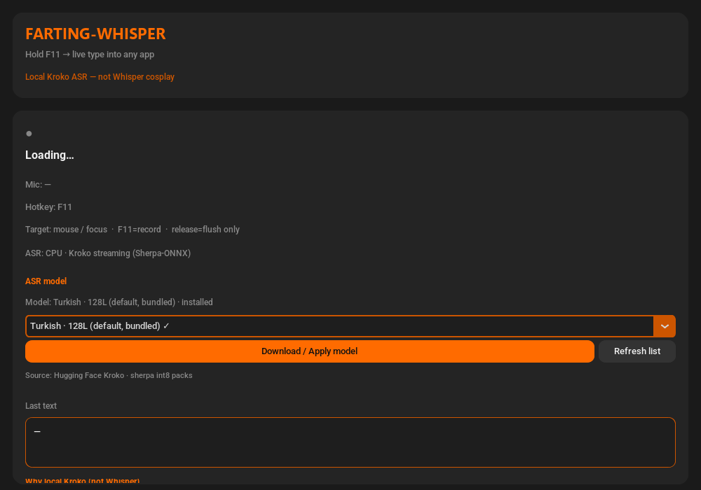 Farting Whisper
